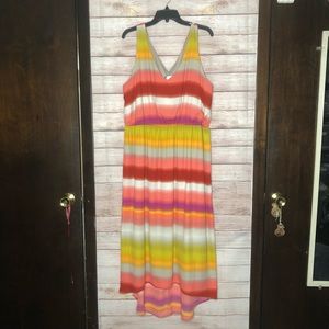 Colorful stripe dress